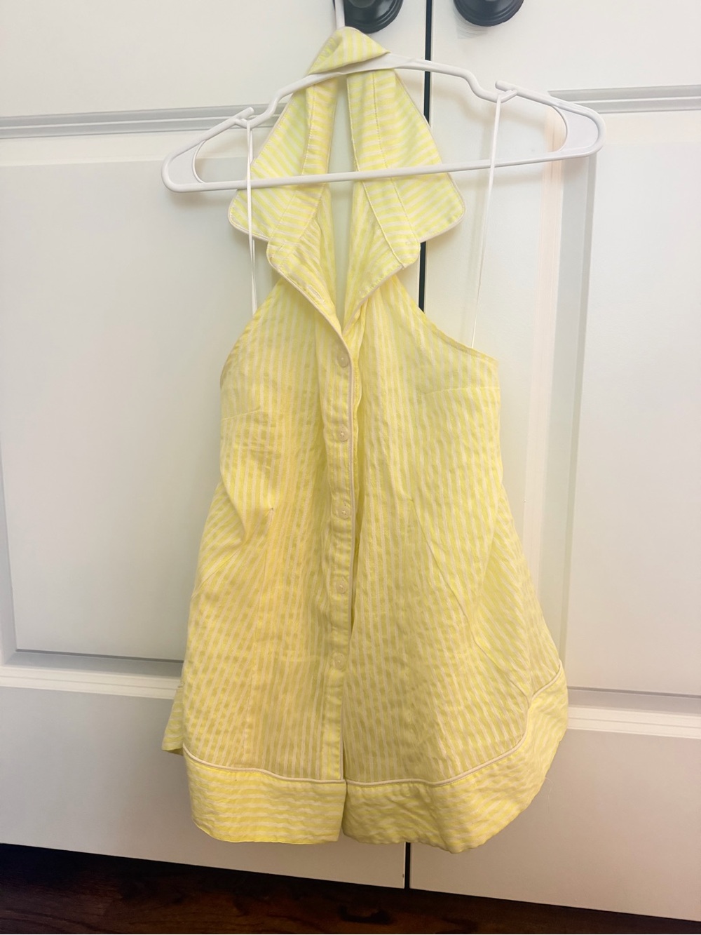 Free people Yellow Halter-Style top